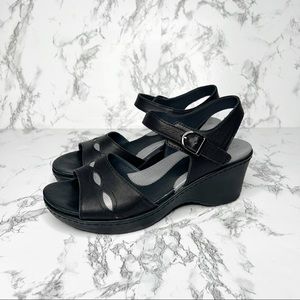 Ariat Sandy Platform Leather Sandal Black 8